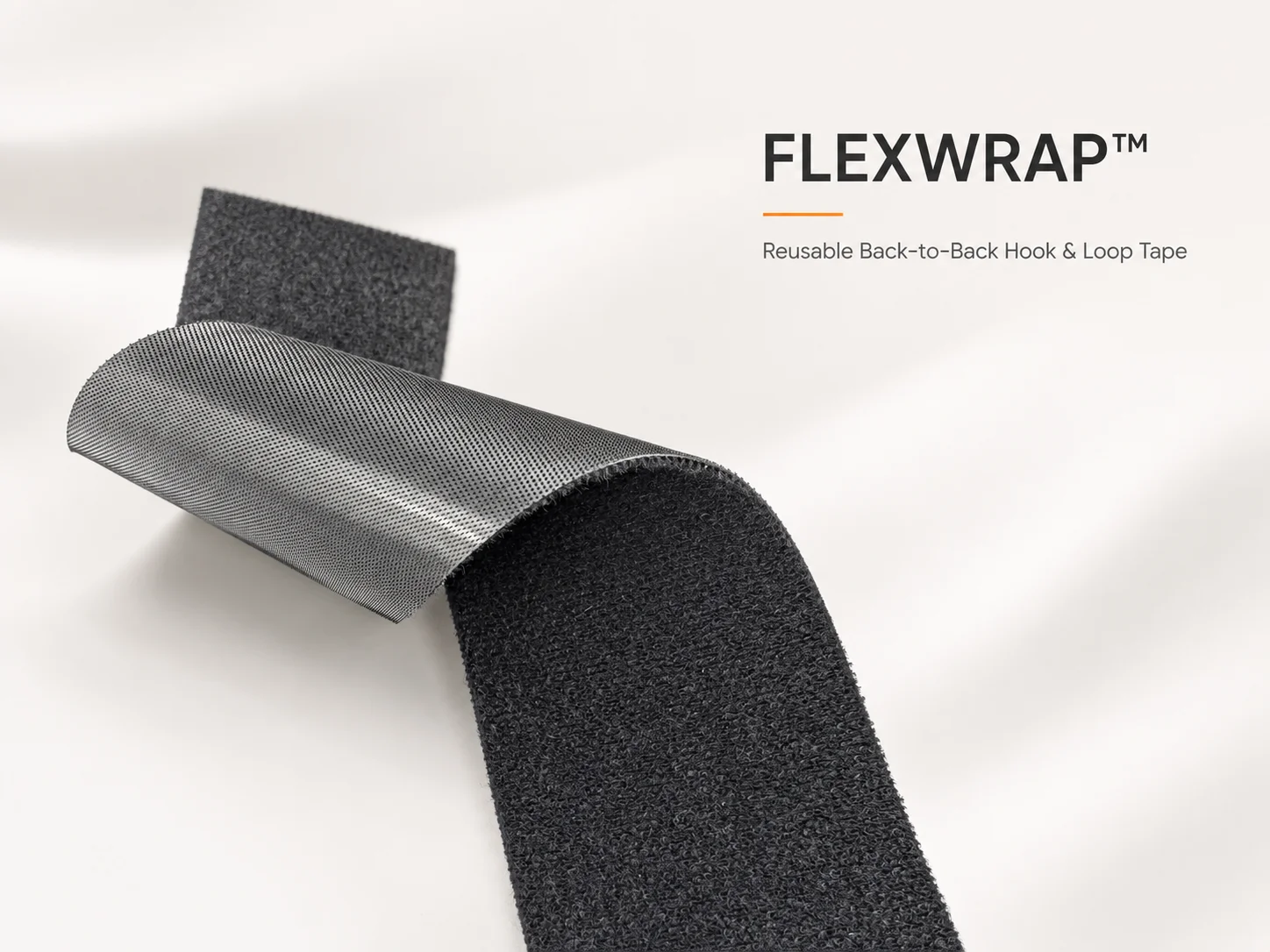 Flexwrap back-to-back double sided hook and loop tape by Walonium Textile